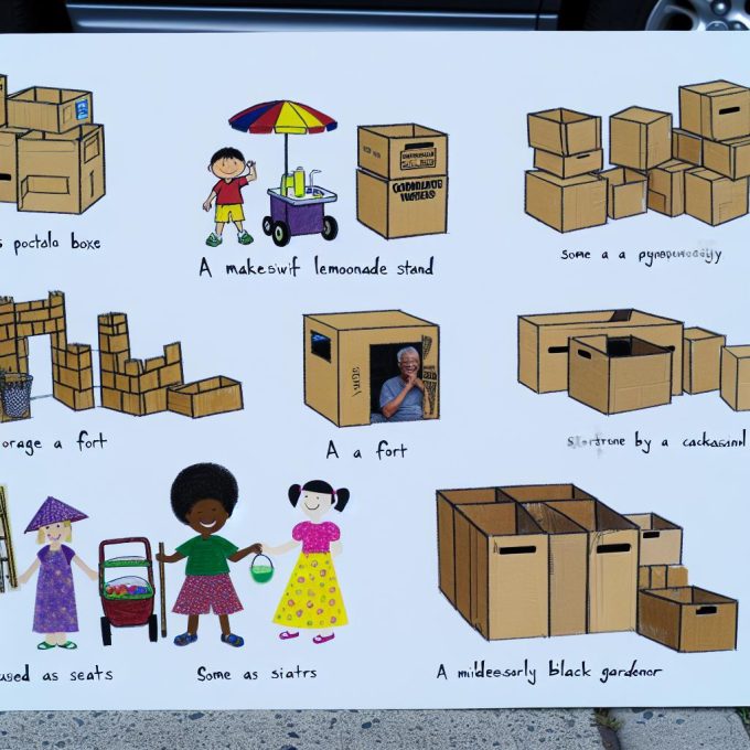 Cardboard boxes: Affordable and versatile.