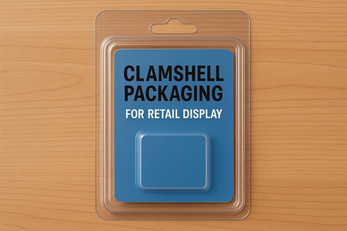 Clamshell packaging for retail display.