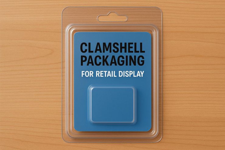 Clamshell packaging for retail display.