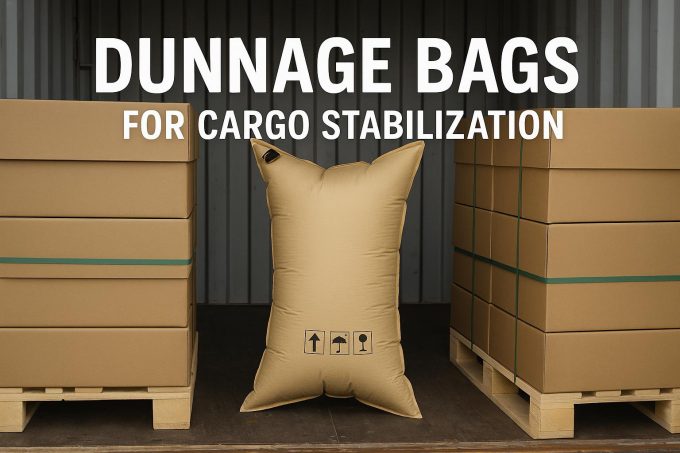 Dunnage bags for cargo stabilization.