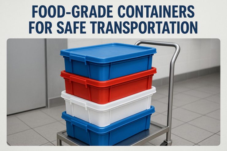 Food-grade containers for safe transportation.