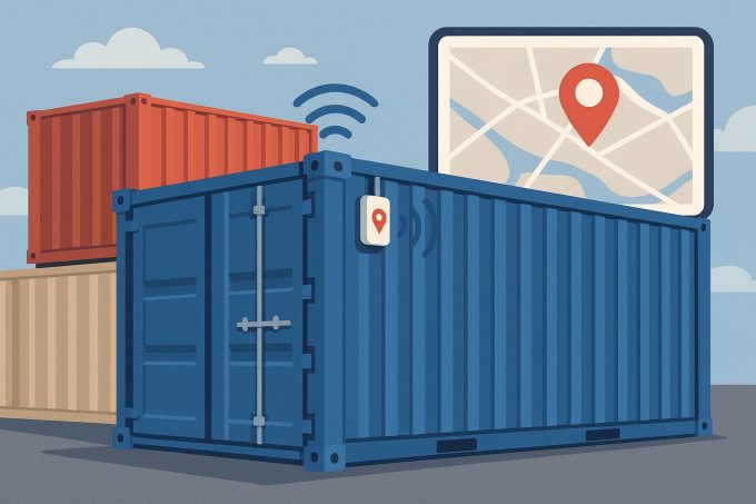 GPS-enabled containers for real-time monitoring.
