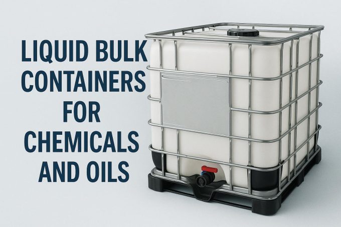 Liquid bulk containers for chemicals and oils.