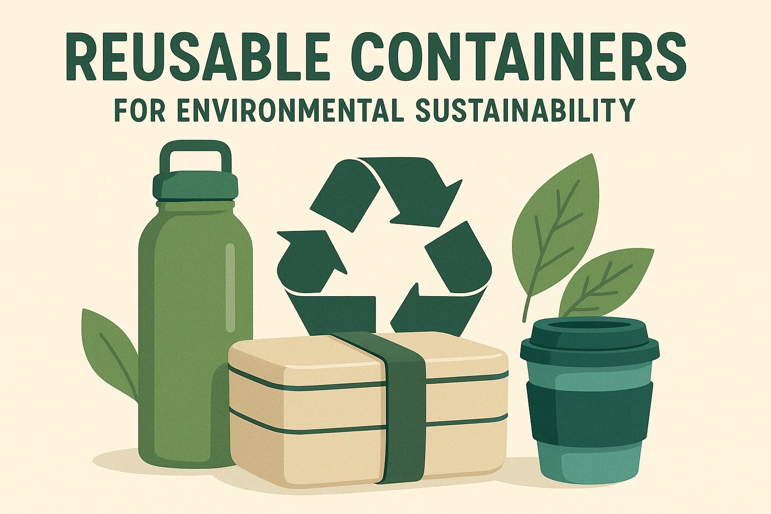 Reusable containers for environmental sustainability.