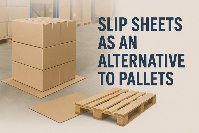 Slip sheets as an alternative to pallets.