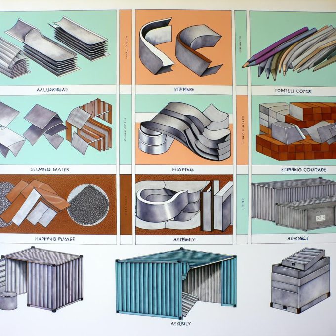 The materials used in container manufacturing.
