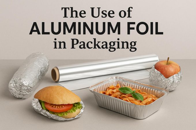 The use of aluminum foil in packaging.