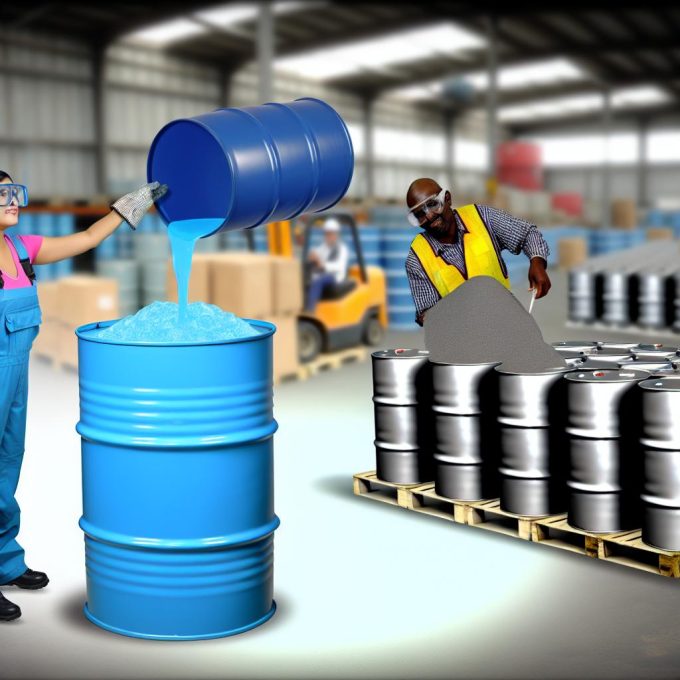 The use of drums for liquid and granular goods.